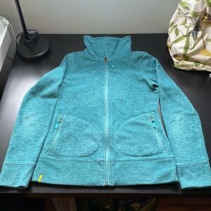 Lole teal fleece jacket